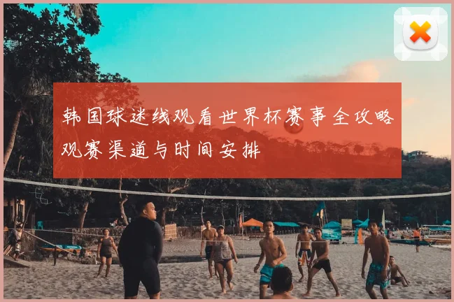 韩国球迷线观看世界杯赛事全攻略观赛渠道与时间安排